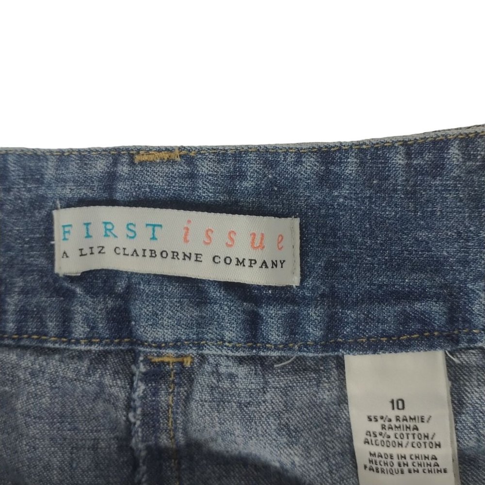 Liz Claiborne First Issue Blue Jean Shorts Women's Sz. 10 - Picture 4 of 4